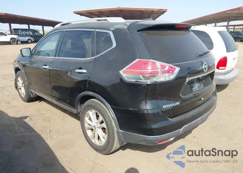 2014 Nissan Rogue Sv z USA, uszkodzony, nr VIN 5N1AT2MT9EC772753